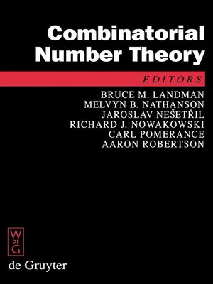 cover image of Combinatorial Number Theory